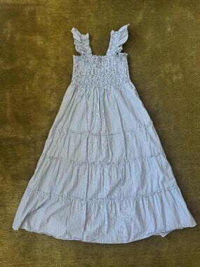 Quince | Dresses | 0 European Linen Corset Midi Dress | Poshmark